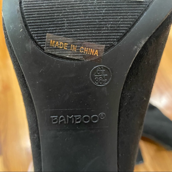 Tie Up Black Ankle Booties - Picture 2 of 2